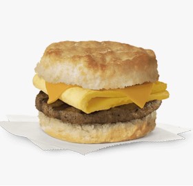 Chick Fil A Sausage Egg & Cheese Biscuit