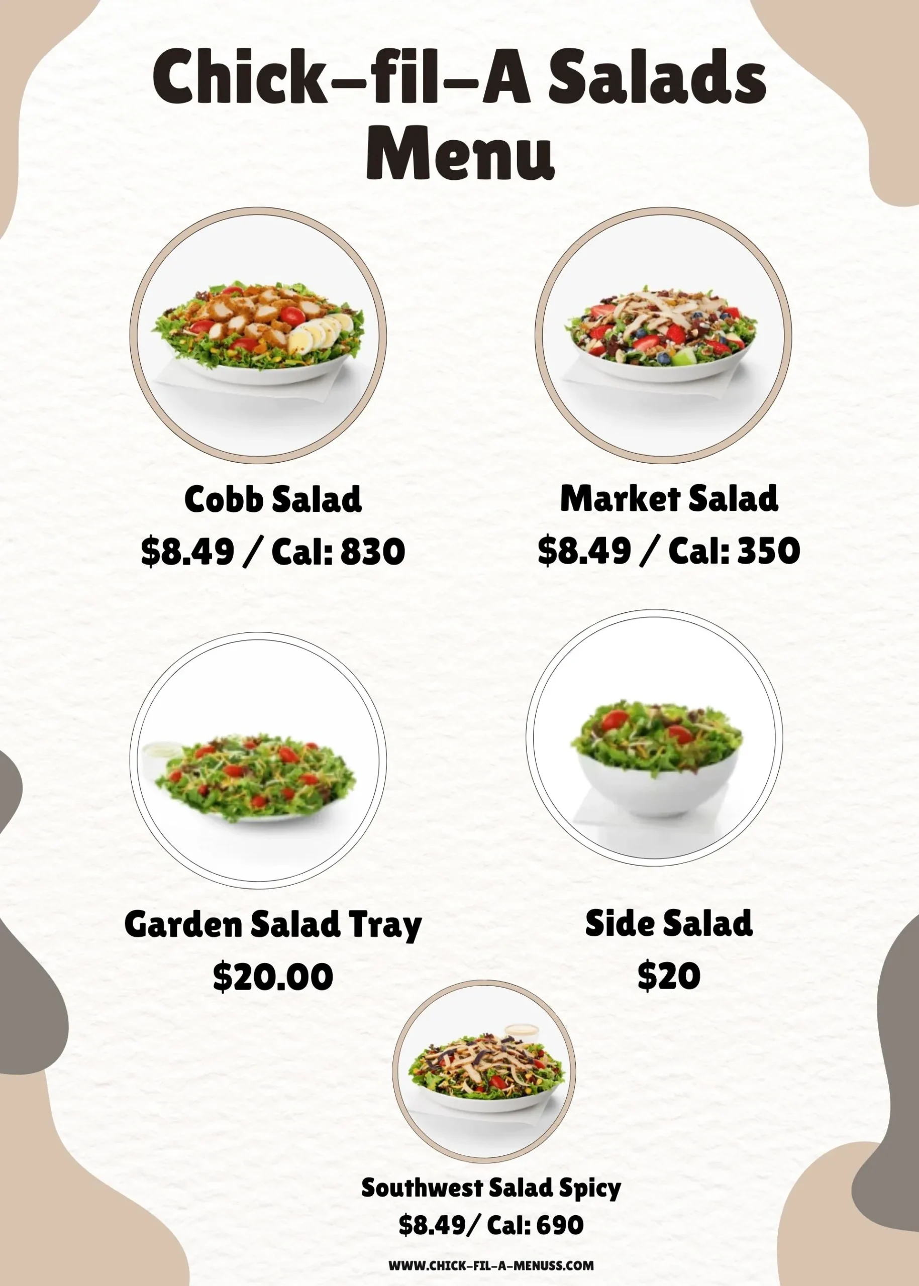 Chick-fil-A Salads Menu